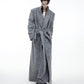 【24s Nov.】Niche Plush Silhouette Wide Shoulder Wool Coat