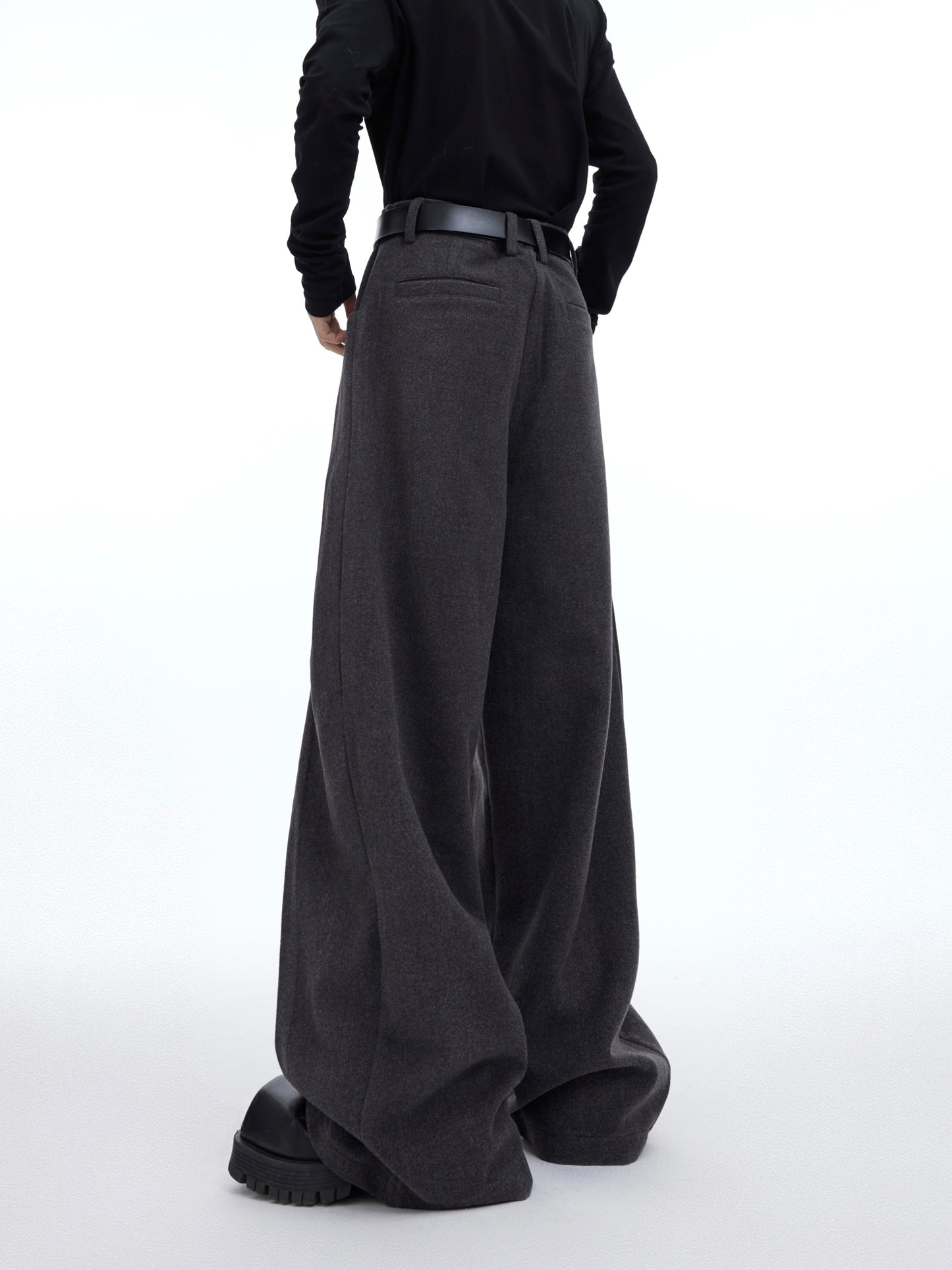 【23s December.】Three-dimensional Pleated Wool Casual Pants