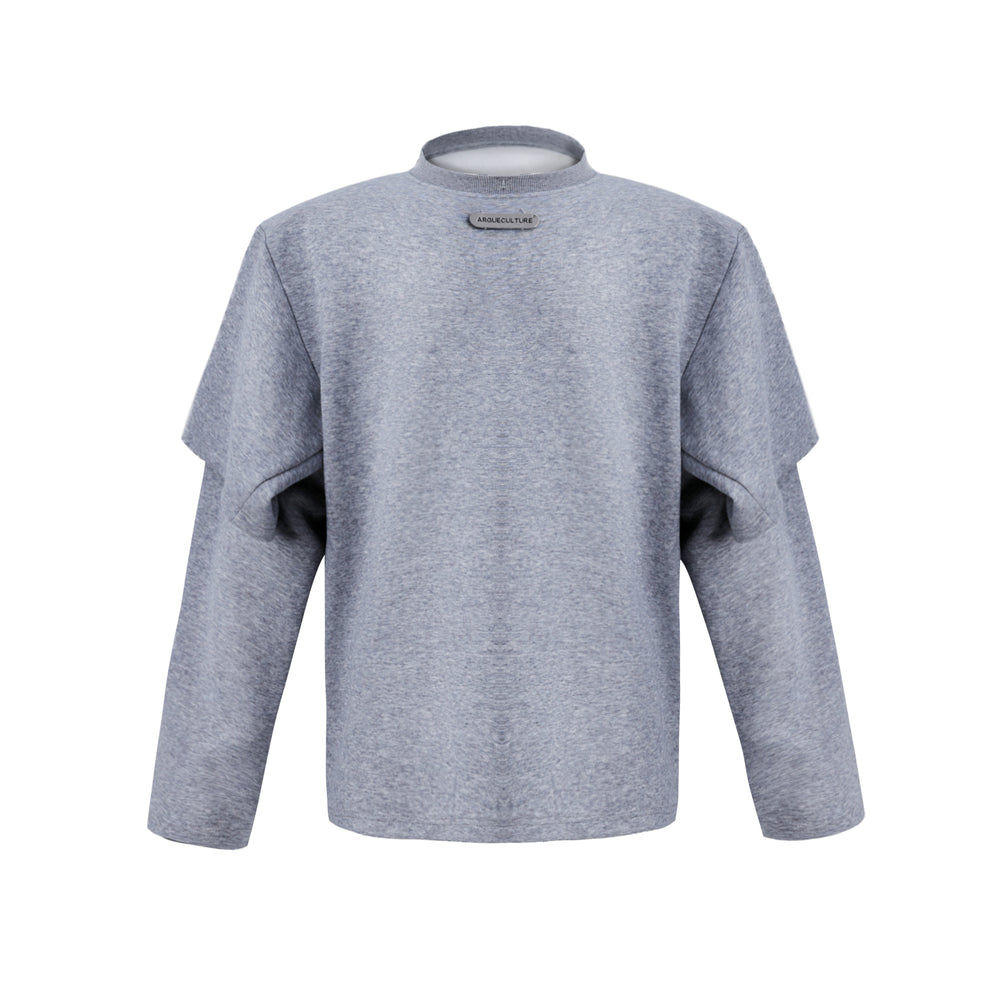【24s Oct.】Double-layered Round-neck Simple Sweatshirt ArtsKoreanMan