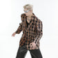 【24s Nov.】High Street Tie-Dye Plaid Loose Suit