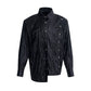 【24s Oct.】Niche Design Textured Patent Leather Metal Button Shirt