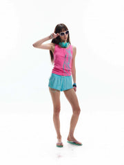 Script Graphic Compression Tank Top