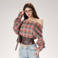 【24s Oct.】Trendy Plaid Long Sleeve Shirt TrendyStyle101