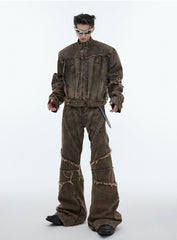 【24s Sep.】Metal Tassel Distressed Washed Denim Suit ArtsKoreanMan