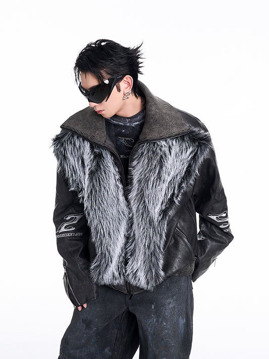 【24s Dec.】Washed Leather Fur Jacket ArtsKoreanMan