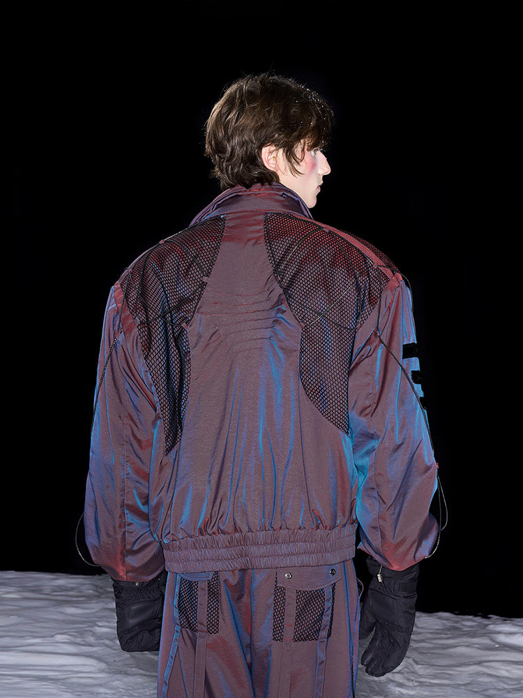 【25s Jan.】Mesh Spine Patchwork Flight Jacket