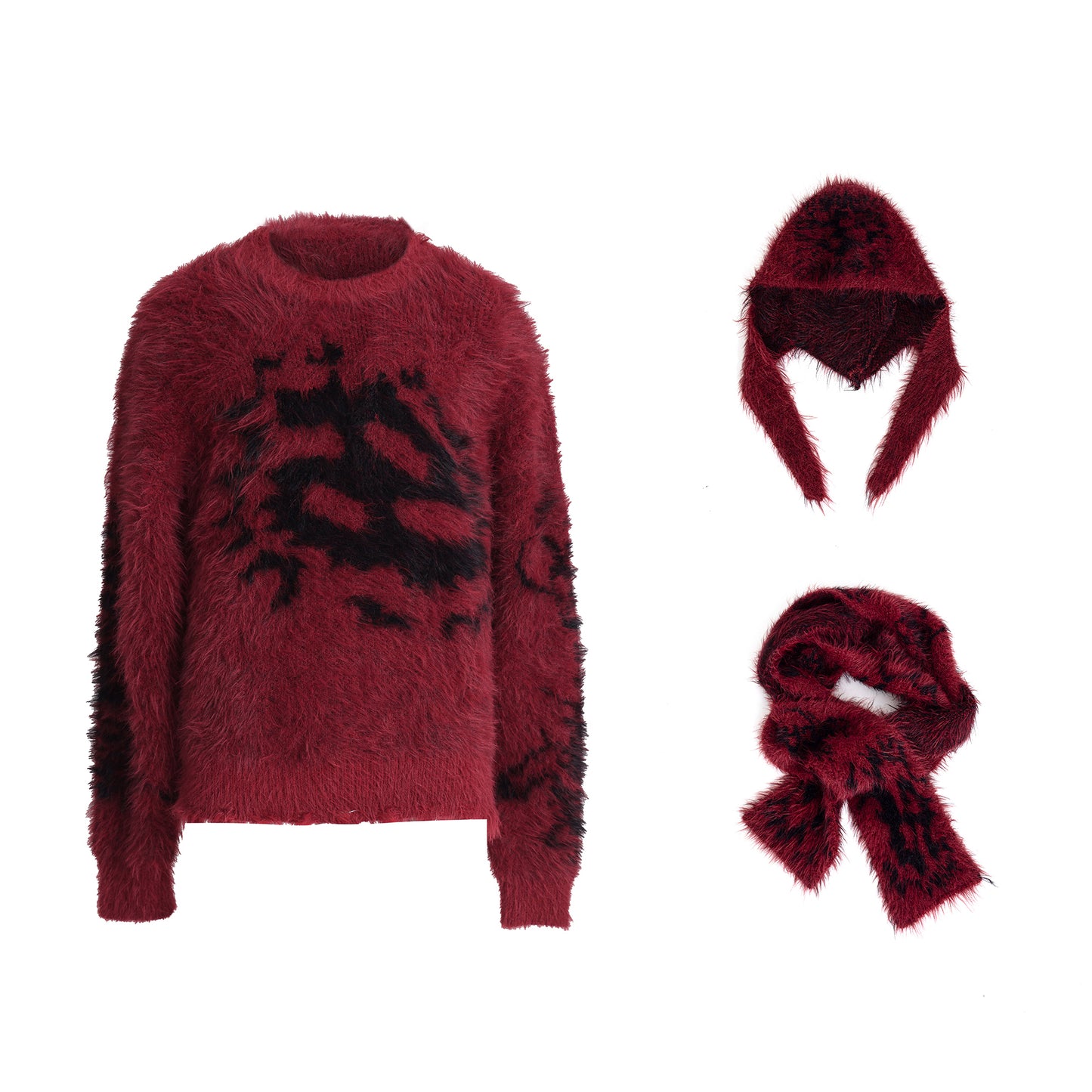 【24s Nov.】Mohair Detachable Hooded Sweater