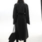 【23s December.】Long Belted Double-breasted Leather Coat