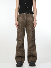 【24s Nov.】Pleated Rivet Vibe Pocket Cargo Jeans ArtsKoreanMan