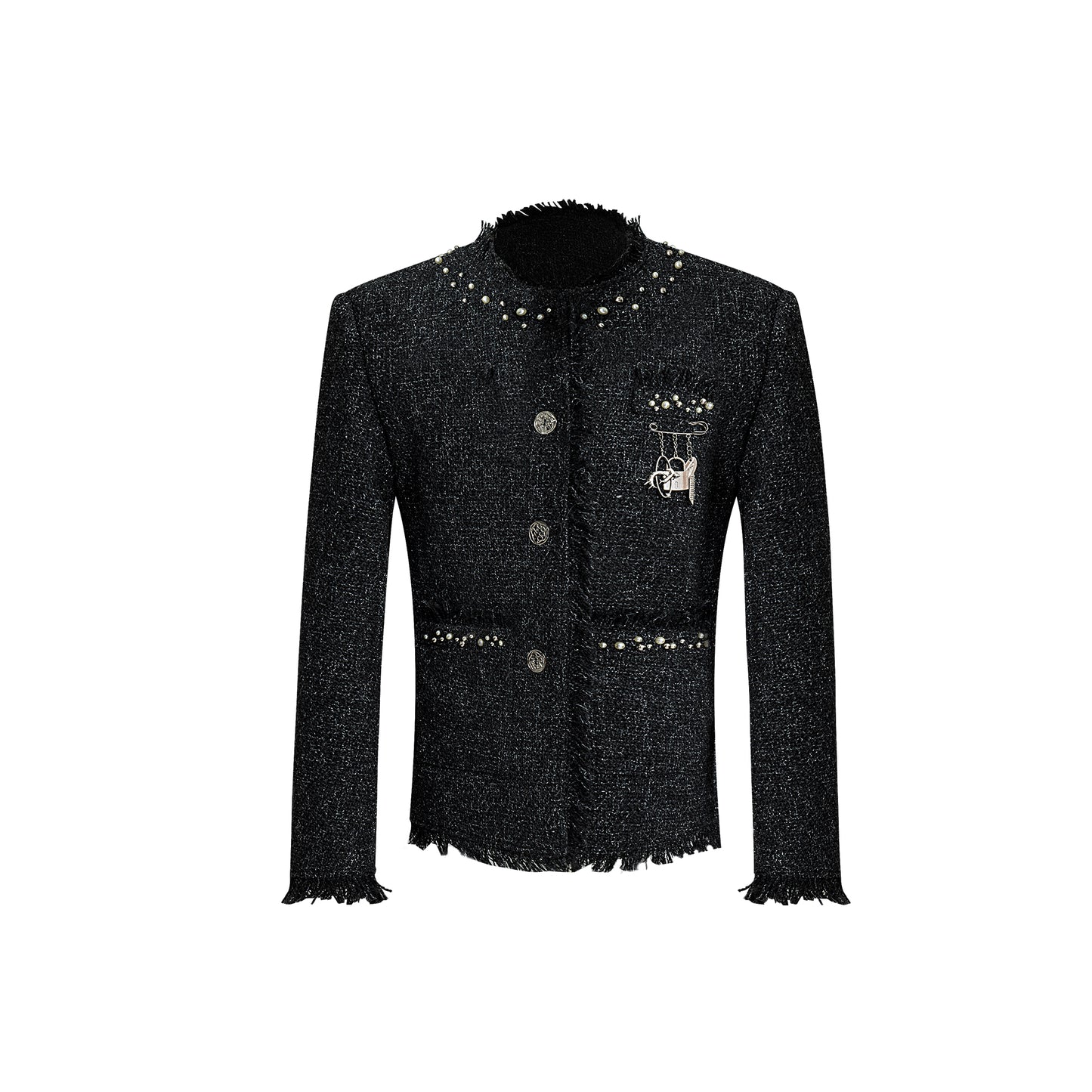 【24s Nov.】Pearl Embellished Light Luxury Chanel Style Jacket