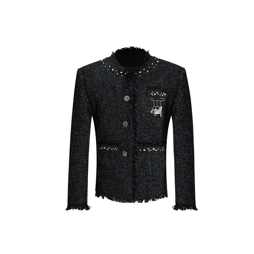 【24s Dec.】Pearl Embellished Light Luxury Chanel Style Jacket ArtsKoreanMan