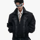 "Ink Vine" embroidered jacket, layered look design, new Chinese style, unisex style, large size, Fall/Winter 2025 new trendy jacket.