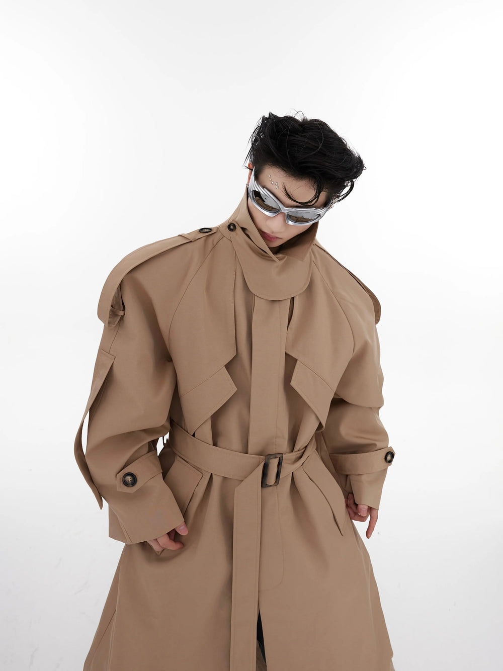 【23s August.】Turtleneck Shoulder Pad Coat ArtsKoreanMan