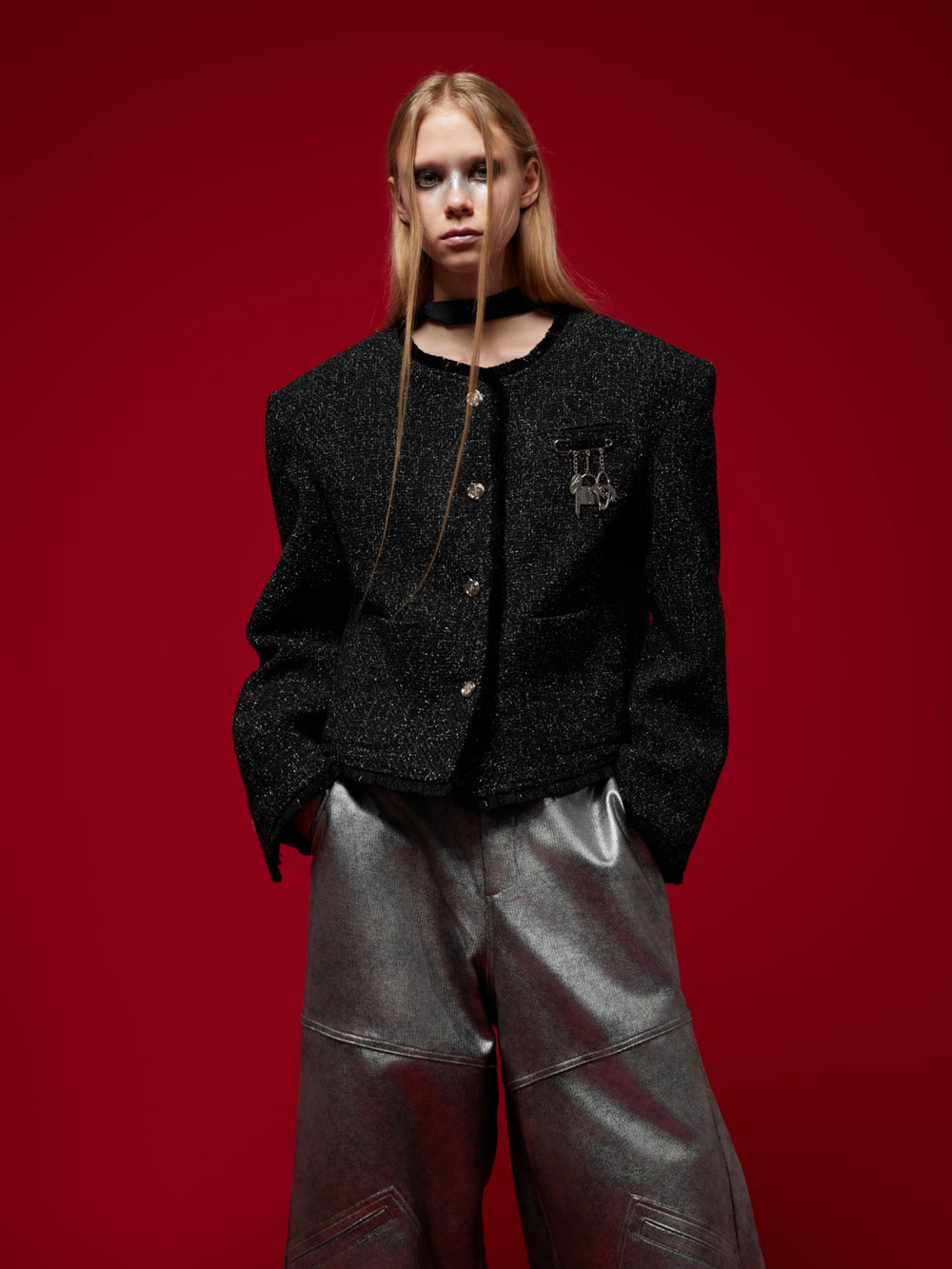 【24s Oct.】Chanel Style Shiny Texture Light Luxury Jacket ArtsKoreanMan