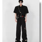 【24s January.】Buttoned Draped Loose Trousers