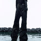 【24s Nov.】Wrinkle-Effect Loose Leather Pants