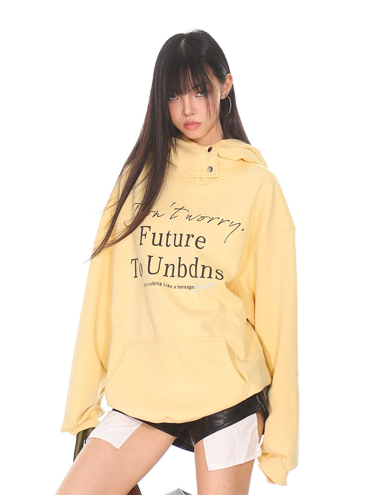 【24s Oct.】American Letter Embroidery Loose Hoodie ArtsKoreanMan