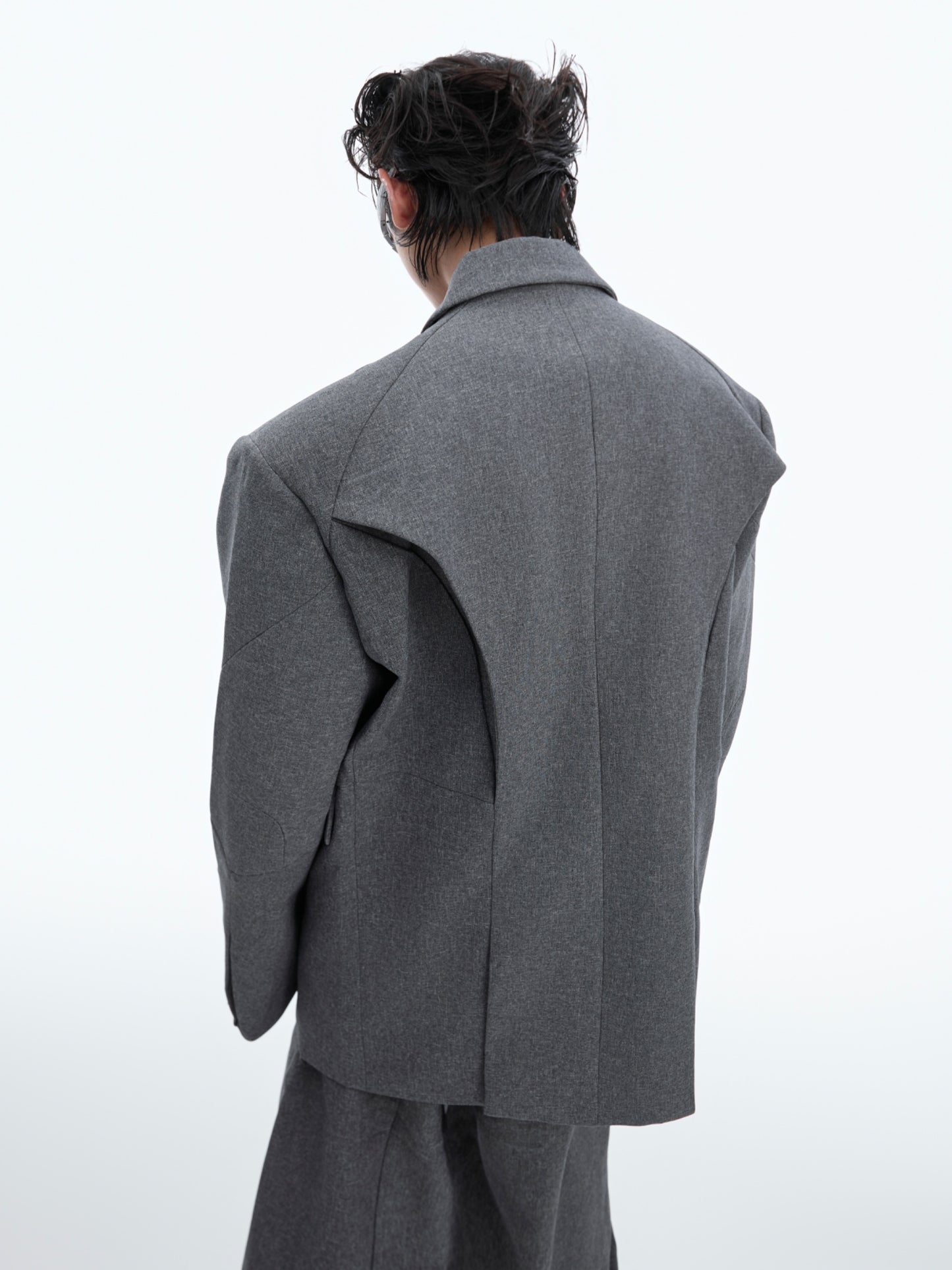 【24s Oct.】Folds Luxurious Simple Lazy Texture Loose Design Suit