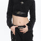 【23s December.】Star Metal Buckle Imitation Mink Knitted Sweater