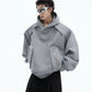 【24s Oct.】Simple Pocket Padded Shoulder Hoodie