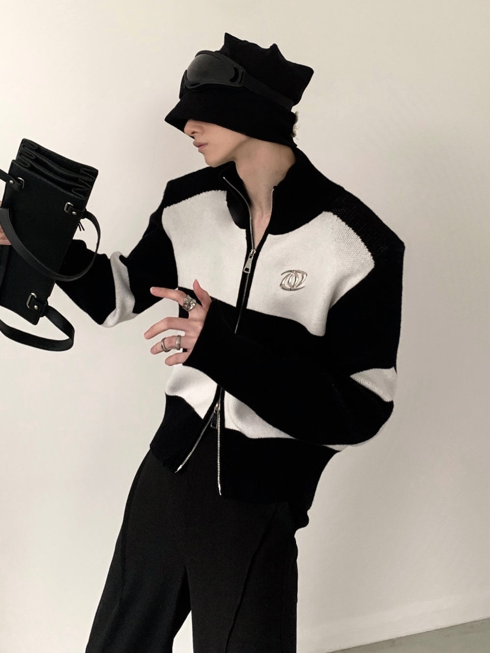 【23s November.】Metal Zipper Sweater Jacket ArtsKoreanMan