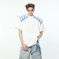 【24s May.】High Street Contrast Color Splicing Simple T-Shirt