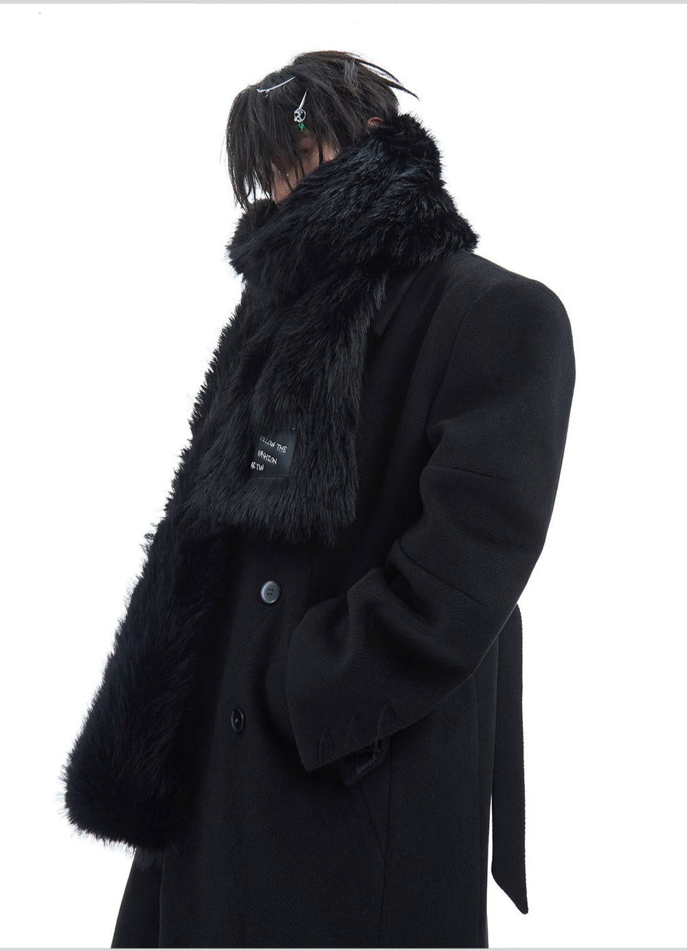 【24s Dec.】Faux Mink Solid Color Plush Scarf ArtsKoreanMan