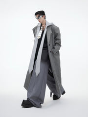 【24s Nov.】Niche Silhouette Hooded Wool Coat ArtsKoreanMan