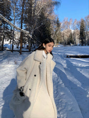 【23s November.】Thickened Long Lambswool Coat ArtsKoreanMan