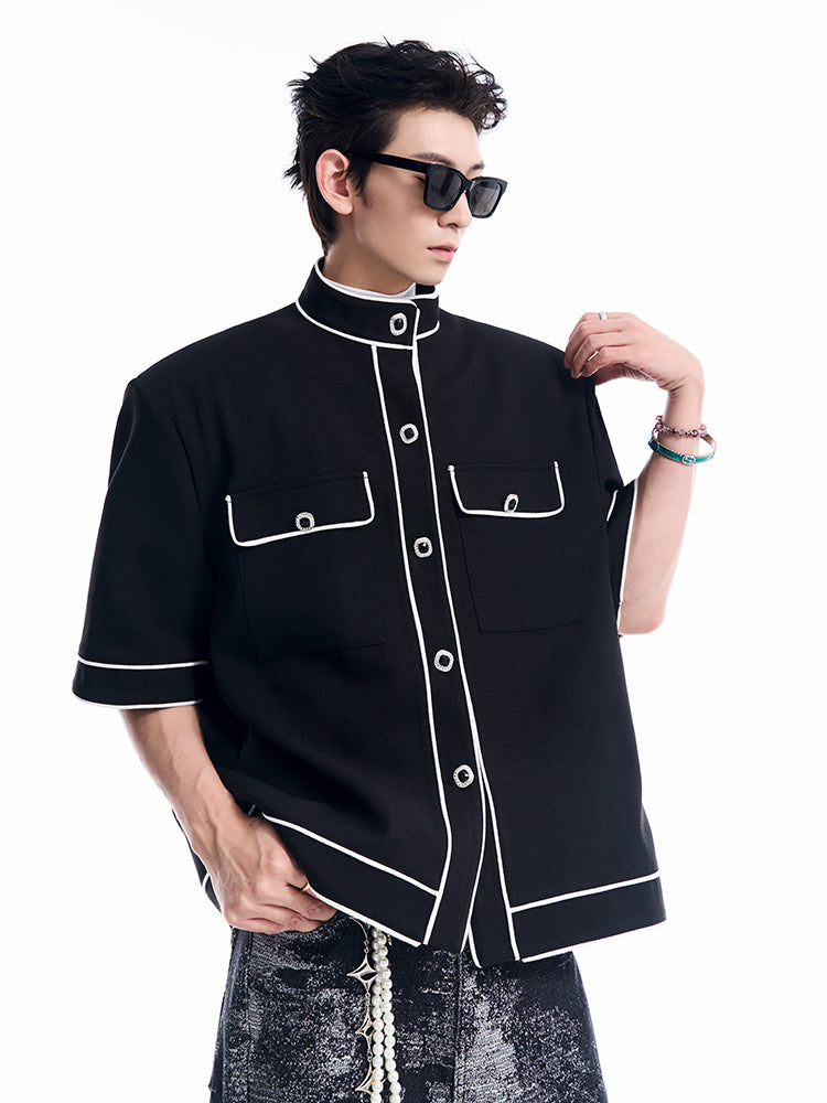 New Chinese Style Dark Retro Short-sleeved Jacket