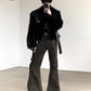 【25s Mar.】 Black Mink Fur Plush Jacket