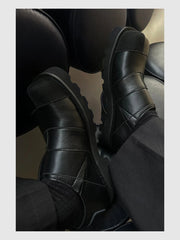 Stitching Square Toe Casual Shoes ArtsKoreanMan