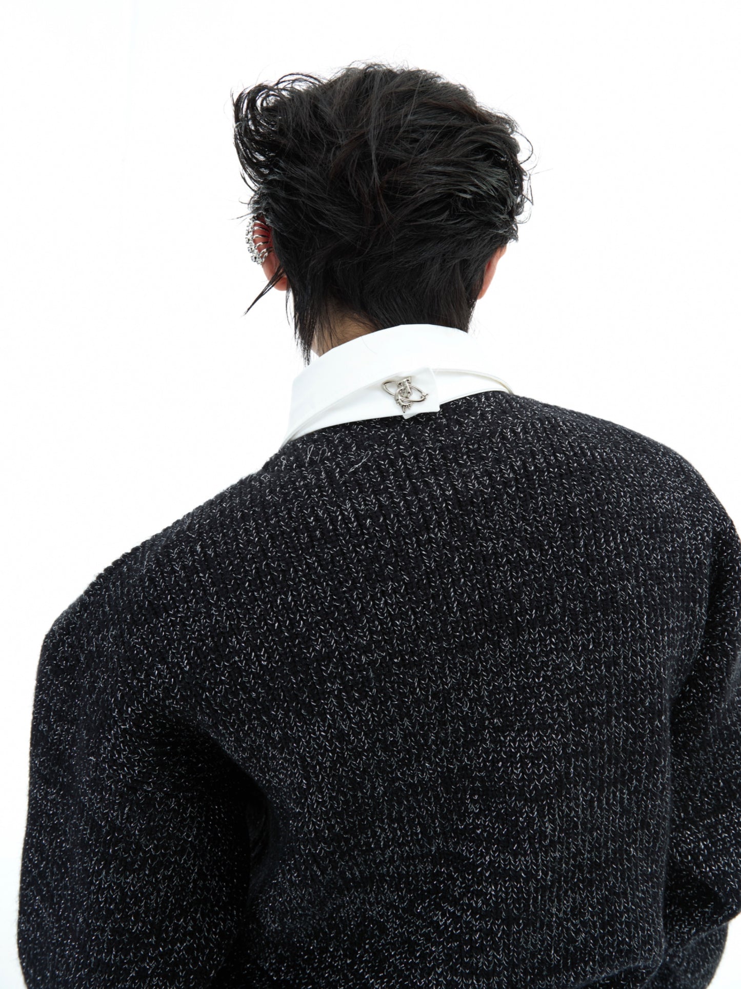 【25s Jan.】Shirt Fake Two Piece Stitching Sweater