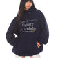 【24s Oct.】American Letter Embroidery Loose Hoodie