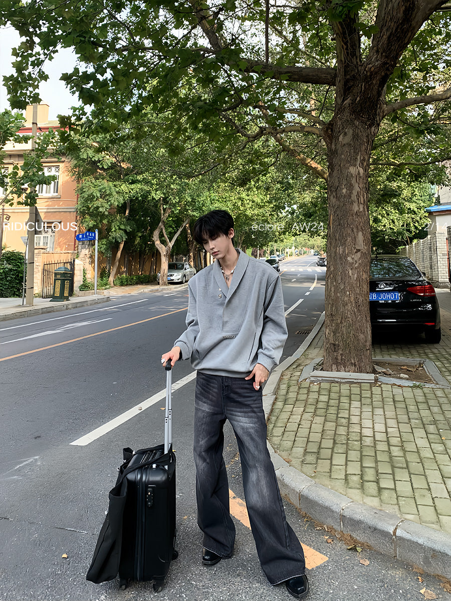 【24s Oct.】Metallic Shoulder Sweatshirt ArtsKoreanMan