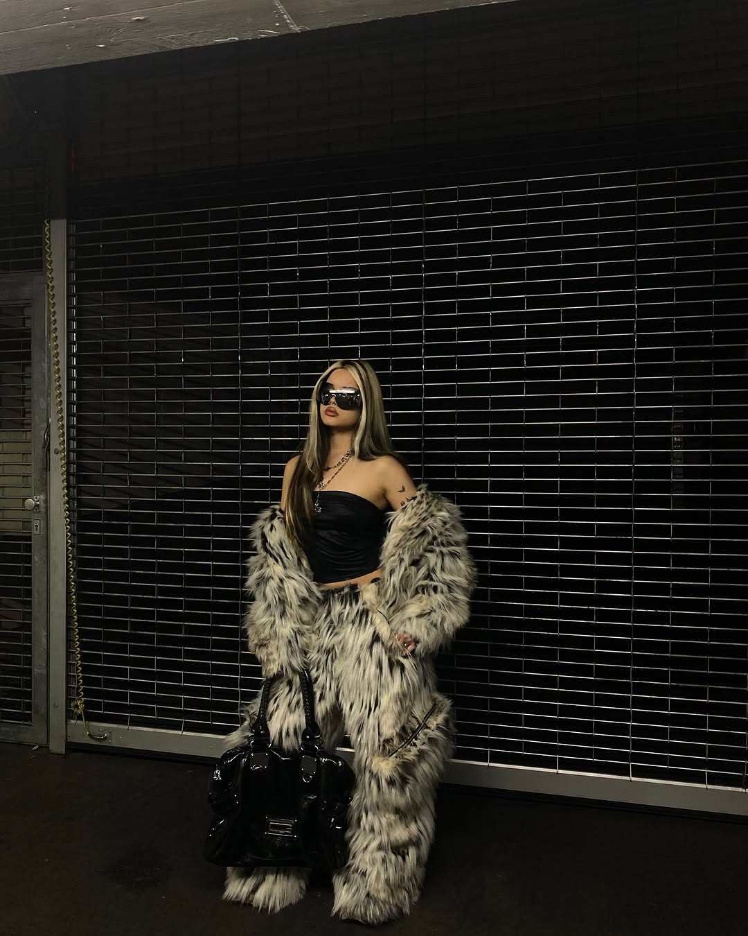 Leopard Plush Faux Fur Jacket / Pants Artskoreanman