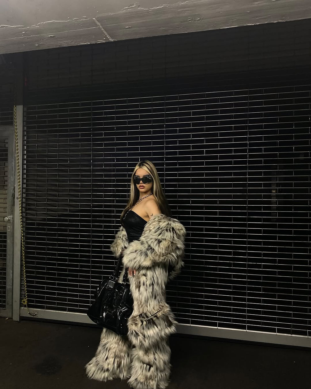 Leopard Plush Faux Fur Jacket / Pants Artskoreanman 