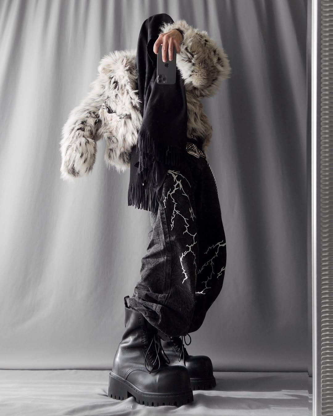 Leopard Plush Faux Fur Jacket / Pants Artskoreanman