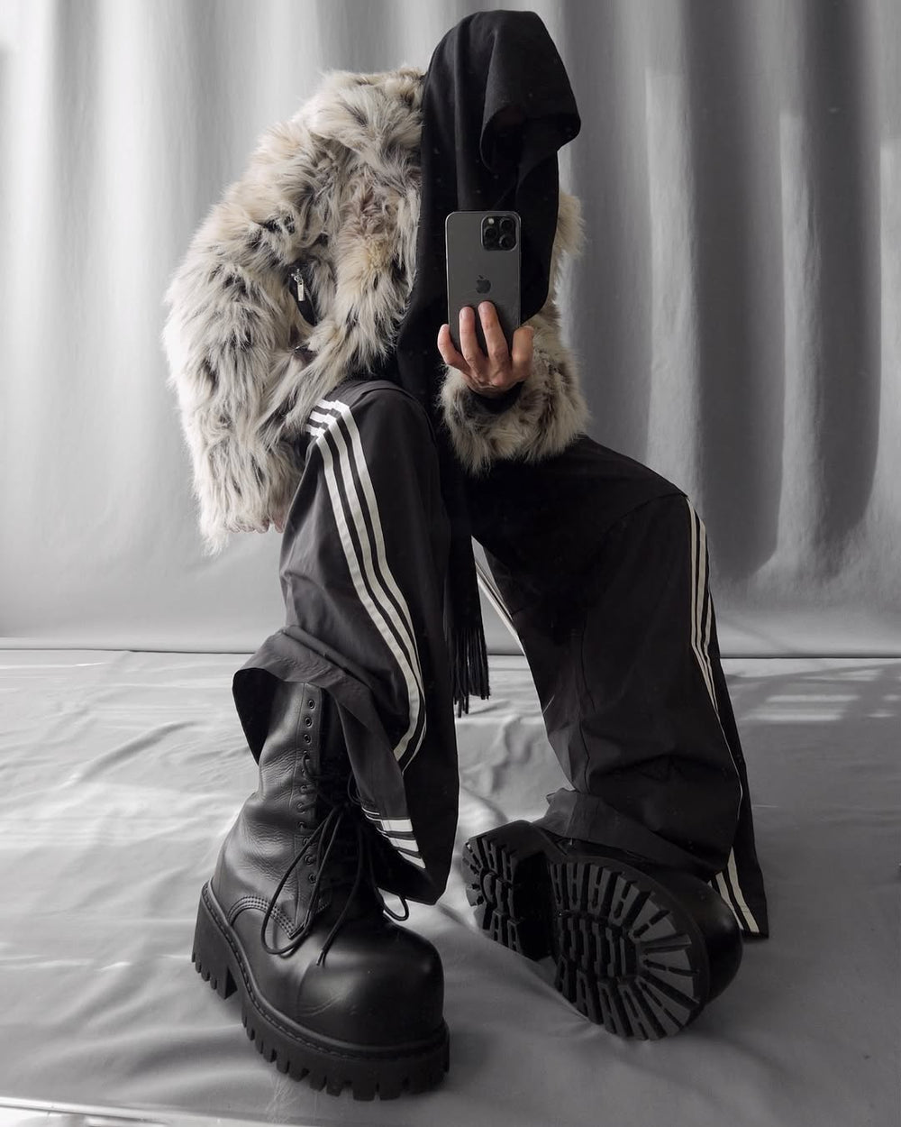 Leopard Plush Faux Fur Jacket / Pants Artskoreanman