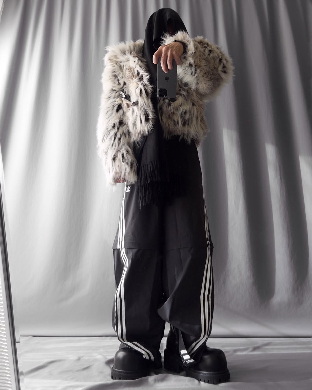 Leopard Plush Faux Fur Jacket / Pants Artskoreanman