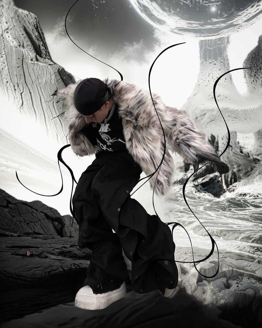 【24s Nov.】Leopard Plush Faux Fur Jacket / Pants ArtsKoreanMan