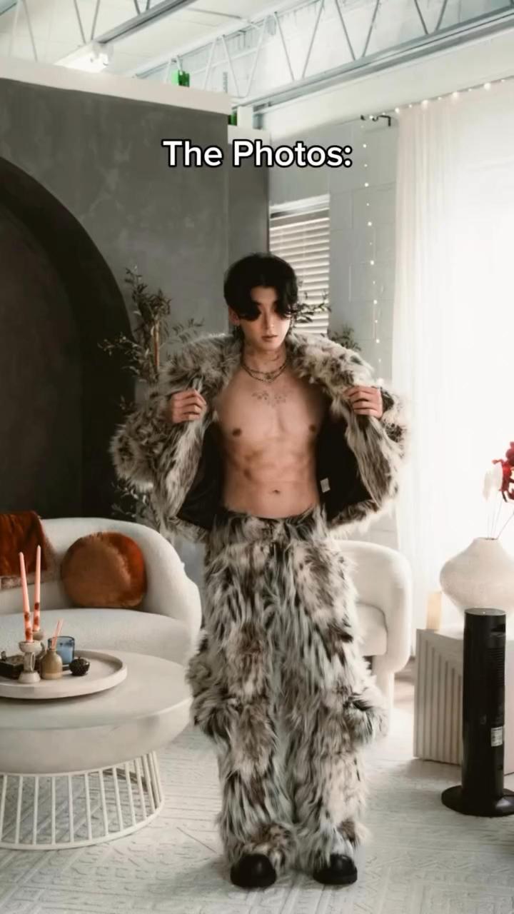 Leopard Plush Faux Fur Jacket / Pants