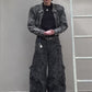 【23s September.】Vintage Denim Jacket  Baggy Cargo Pants Set