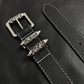Roller Y2K Metal Leather Belt