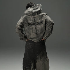 【25s Sep.】Vintage Tie-dye Embroidered Hoodie