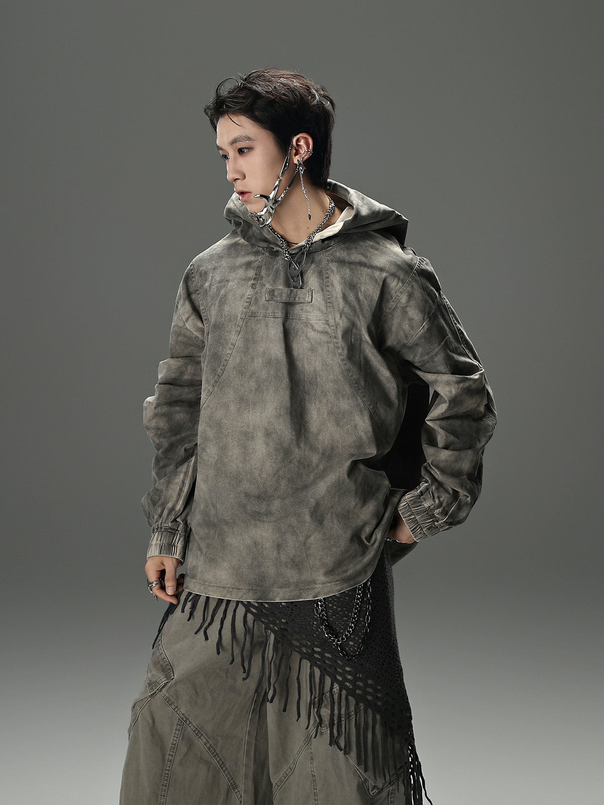 【25s Sep.】Vintage Tie-dye Embroidered Hoodie