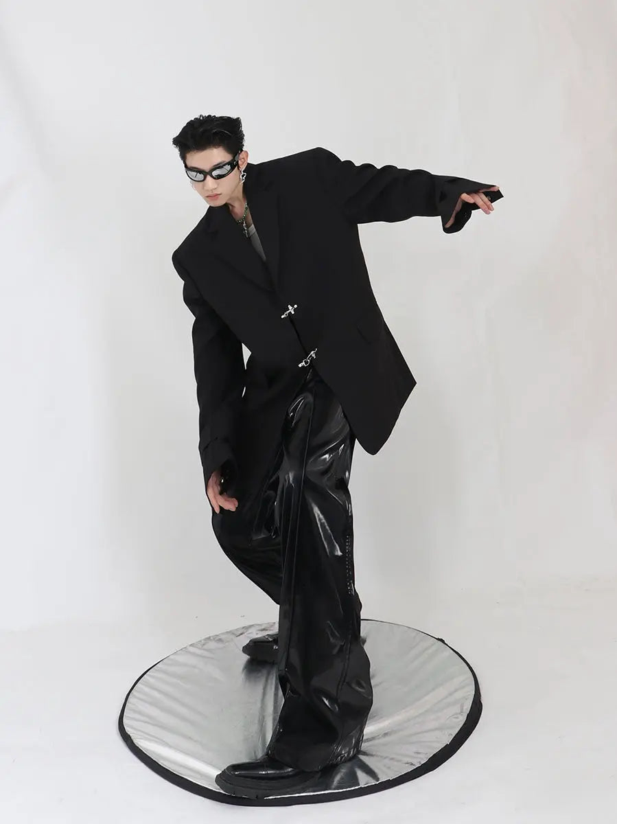 High Shoulder Black Jacket ArtsKoreanMan