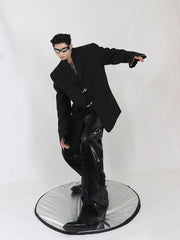 High Shoulder Black Jacket ArtsKoreanMan