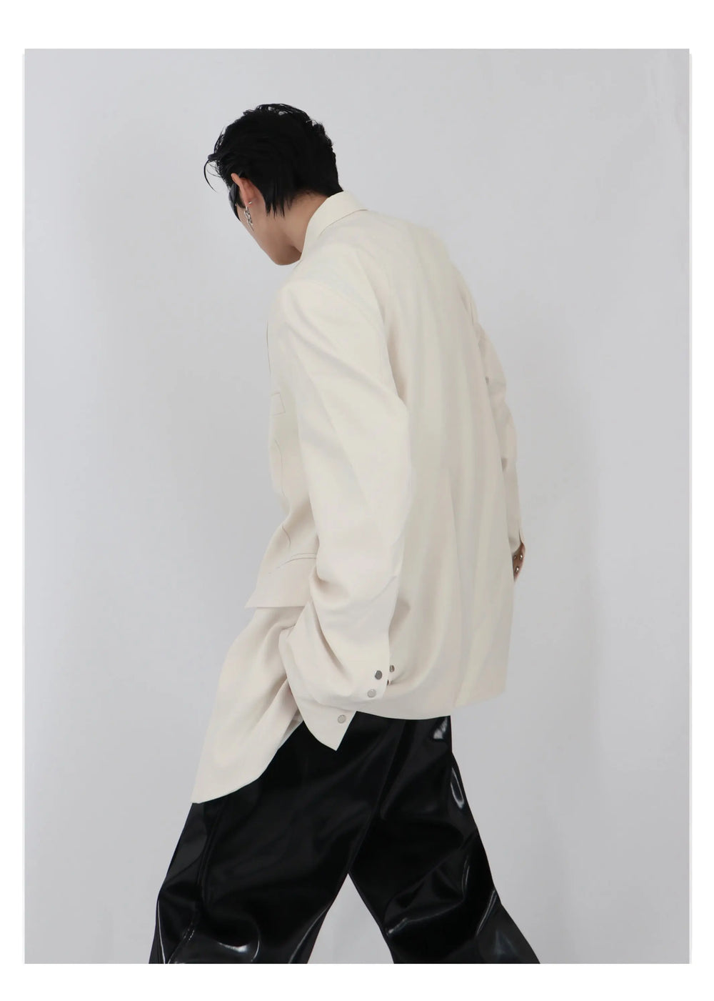 High Shoulder Black Jacket ArtsKoreanMan