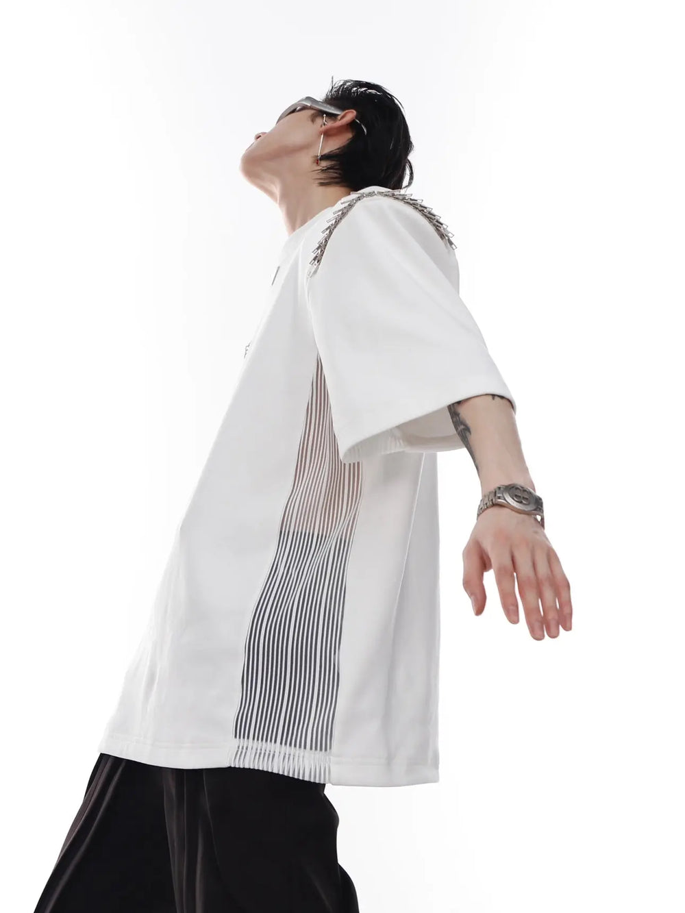 【23s Apr.】Shoulder Pad Multi-zip T-shirt ArtsKoreanMan